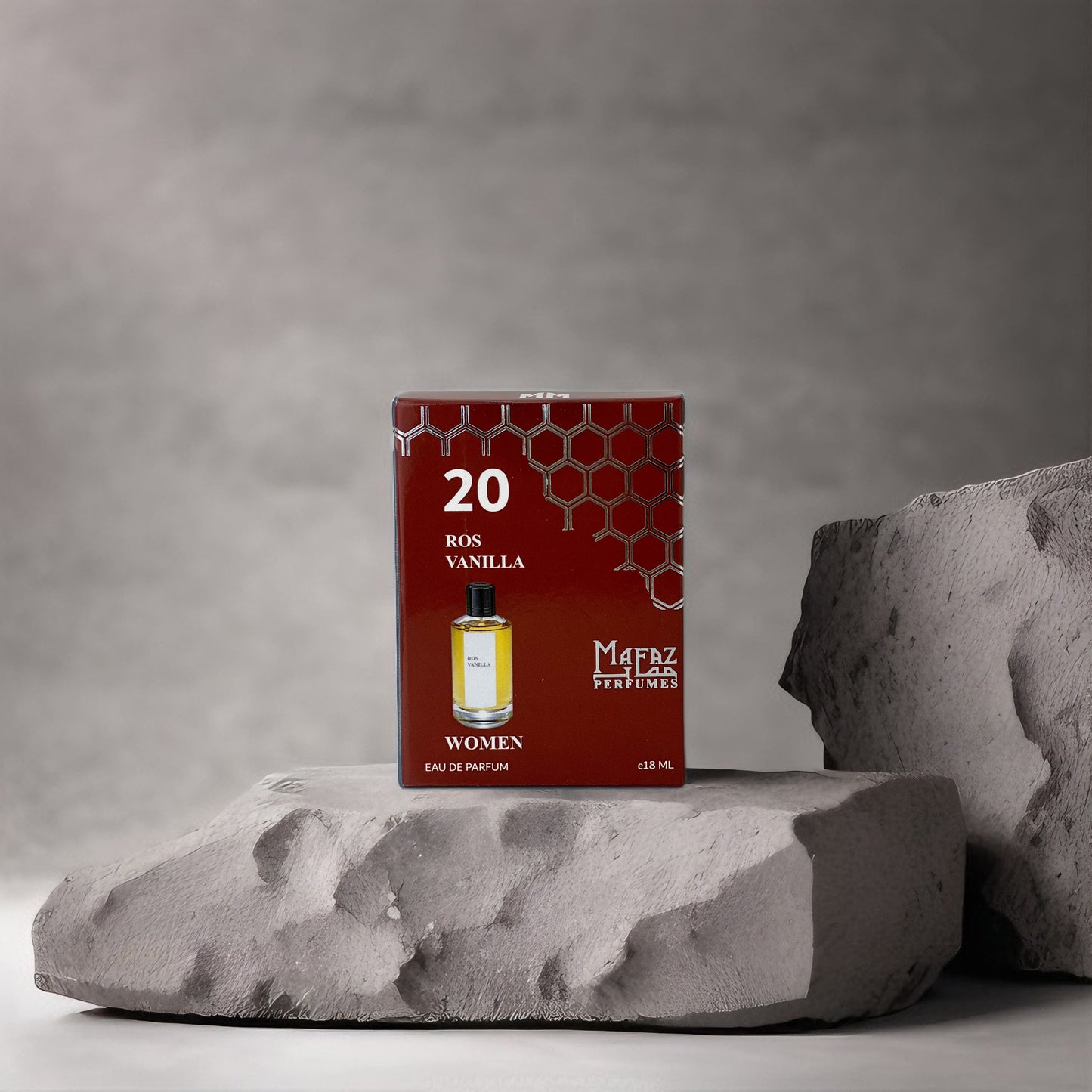20 Ros Vanilla , Mafaz Pocket Perfume {Unisex} - 18ml