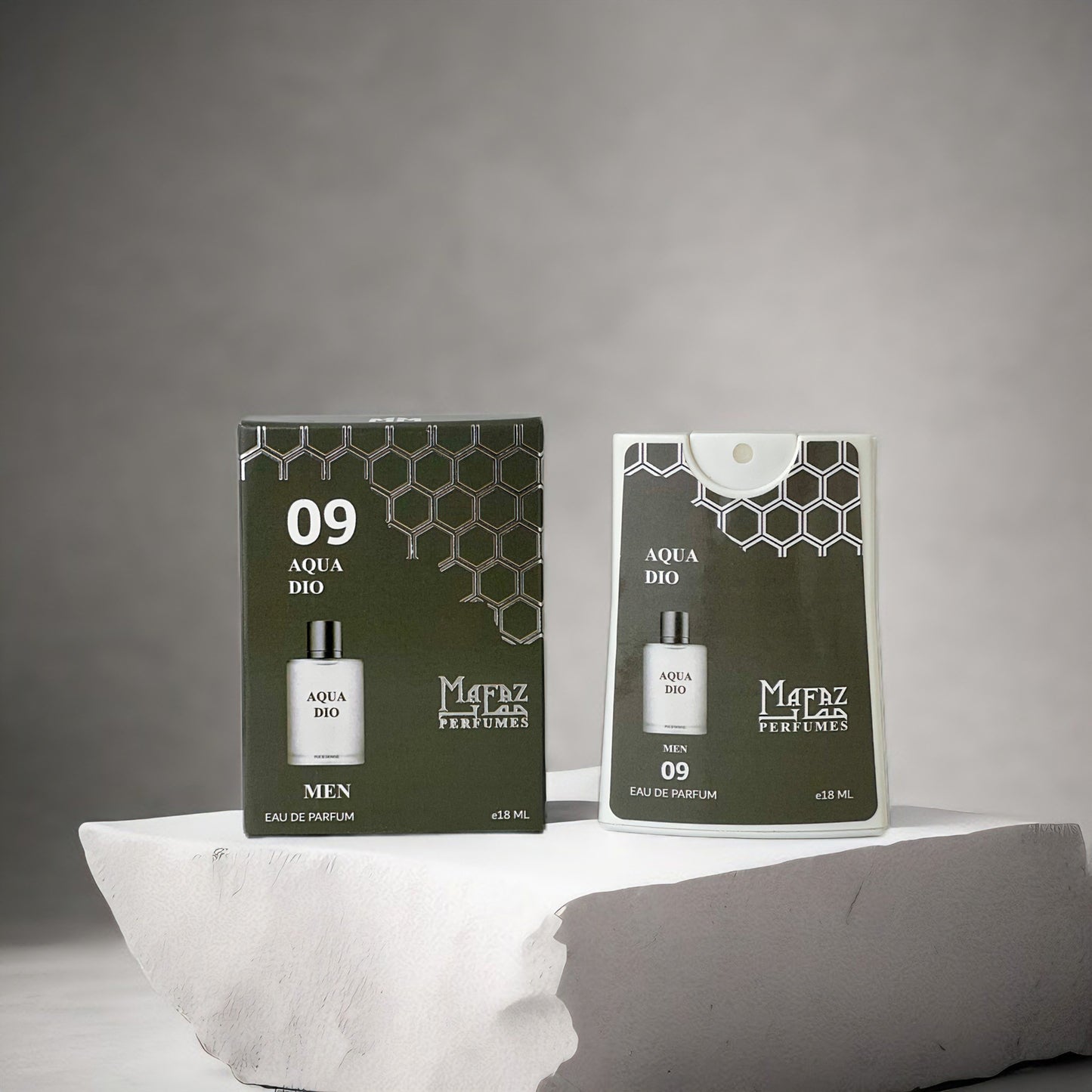09 Aqua Dio , Mafaz Pocket Perfume {Men’s} - 18ml