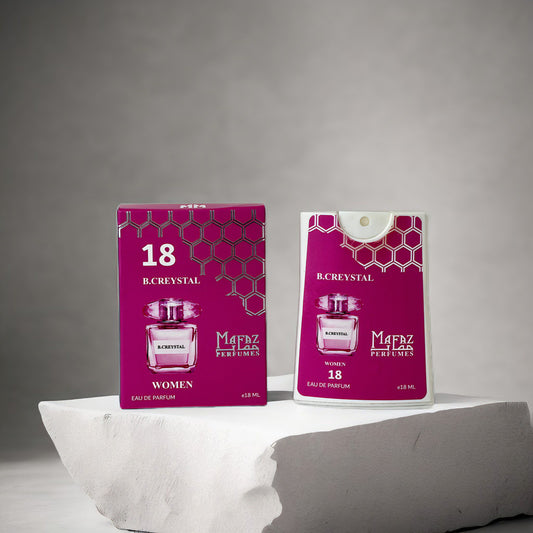 18 B.Creystal , Mafaz Pocket Perfume {Women} - 18ml