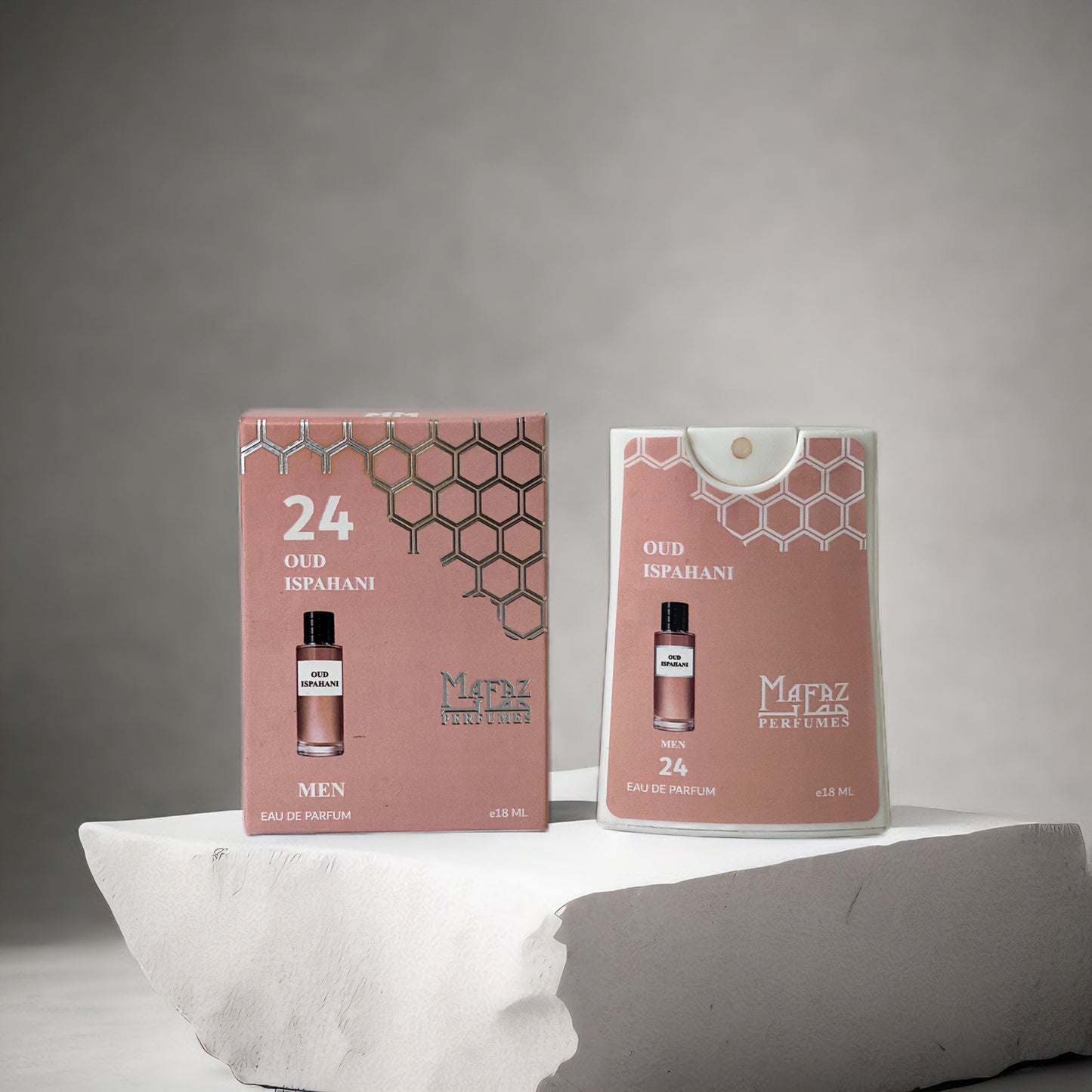 24 Oud Isphani , Mafaz Pocket Perfume {Unisex} - 18ml